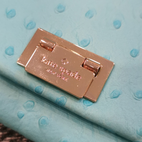 New Kate Spade Wellesly Ostrich Cyndy Long Wallet - Picture 2 of 11